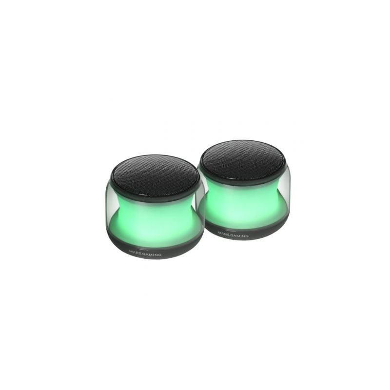 Altavoces con bluetooth mars gaming ms-aura/ 15w/ 2.0/ negros
