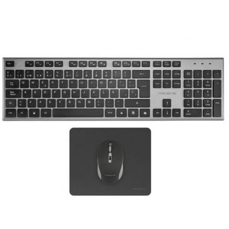 Pack gaming tacens zenith/ teclado inalámbrico + ratón inalámbrico + alfombrilla