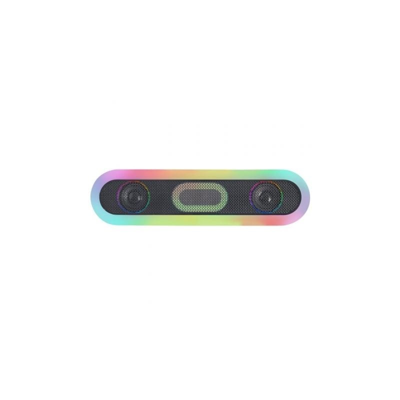 Barra de sonido con bluetooth mars gaming msb-orb/ 20w/ 2.0/ negra