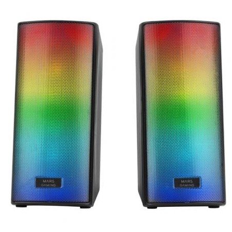 Altavoces con bluetooth mars gaming msrgb2/ 15w/ 2.0/ negros