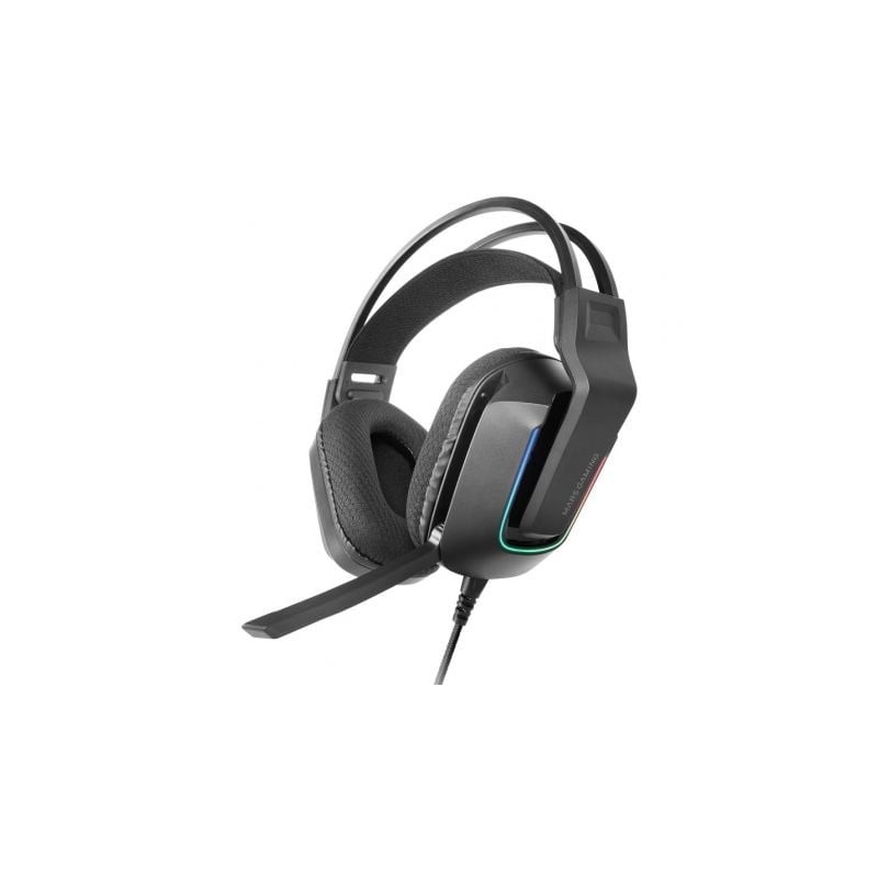Auriculares gaming con micrófono mars gaming mh-strike/ jack 3.5/ usb/ negros