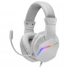Auriculares gaming con micrófono mars gaming mh122/ jack 3.5/ blancos