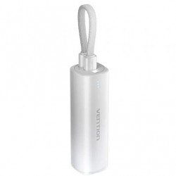 Powerbank 5000mah vention fhwm0/ 20w/ gris/ incluye cable usb tipo-c y lightning