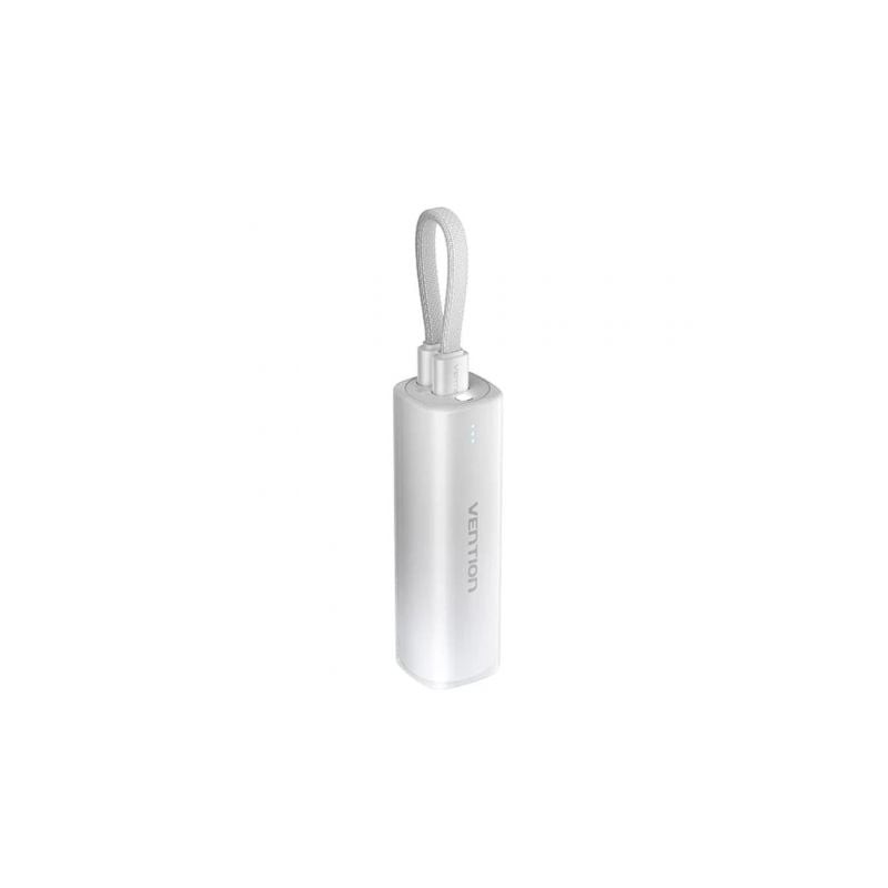 Powerbank 5000mah vention fhwm0/ 20w/ gris/ incluye cable usb tipo-c y lightning