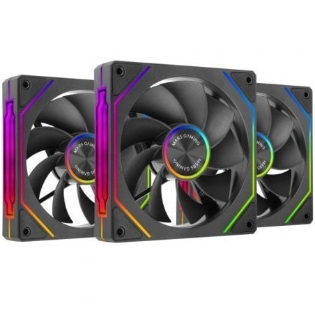Pack 3 ventiladores invertidos mars gaming mf-linkfinitykit2r/ 12cm/ argb