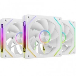 Pack 3 ventiladores invertidos mars gaming mf-linkfinitykit2r/ 12cm/ argb/ blancos