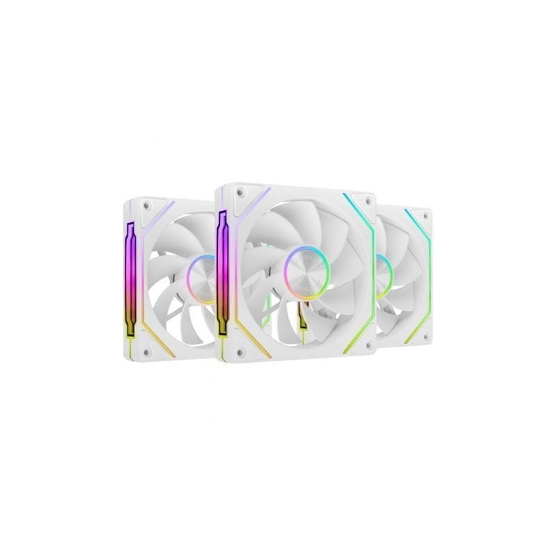 Pack 3 ventiladores invertidos mars gaming mf-linkfinitykit2r/ 12cm/ argb/ blancos