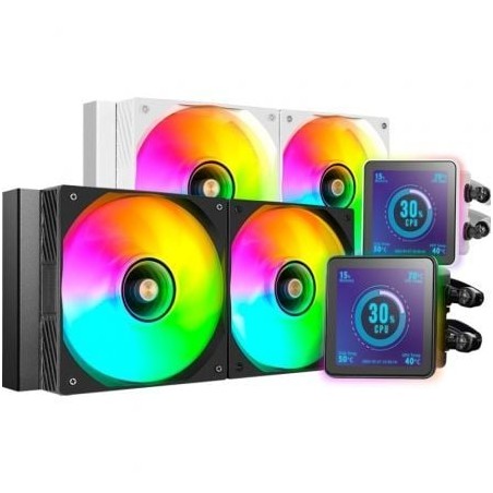 Sistema de refrigeración líquida mars gaming ml-visionpro240/ negro