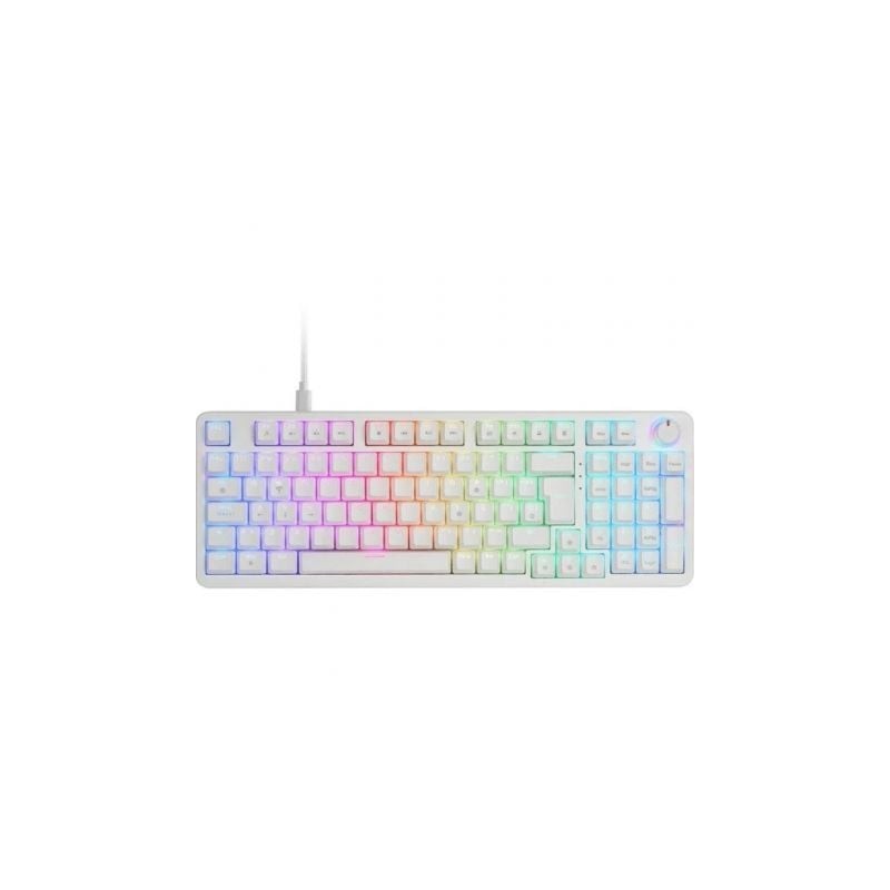 Teclado gaming mecánico mars gaming mkprobes/ switch azul/ blanco