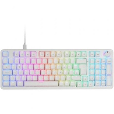 Teclado gaming mecánico mars gaming mkprobes/ switch azul/ blanco