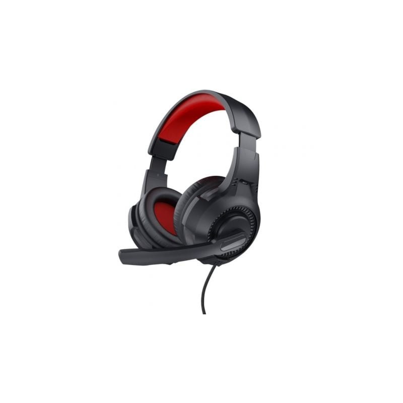Auriculares gaming con micrófono trust gaming 24785/ jack 3.5/ rojos y negros