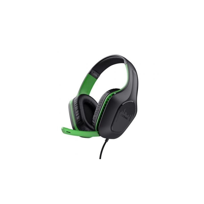 Auriculares gaming con micrófono trust gaming gxt 415 zirox xbox/ jack 3.5/ verdes