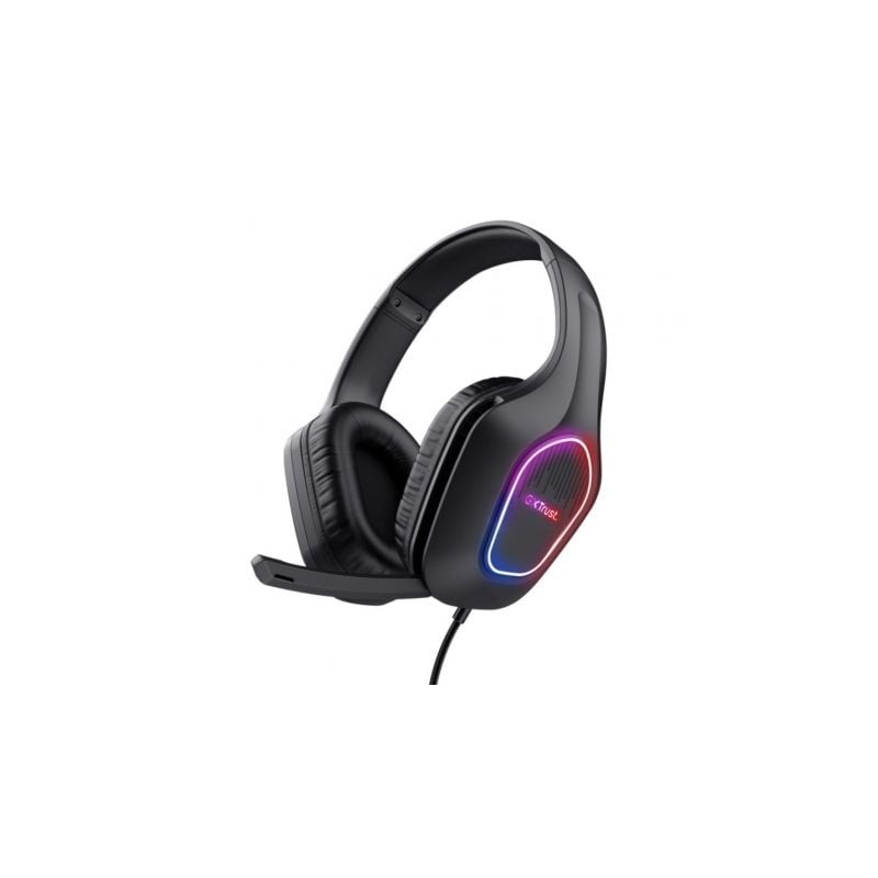Auriculares gaming con micrófono trust gaming gxt 416 zirox/ jack 3.5/usb negros