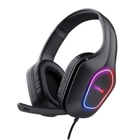Auriculares gaming con micrófono trust gaming gxt 416 zirox/ jack 3.5/usb negros