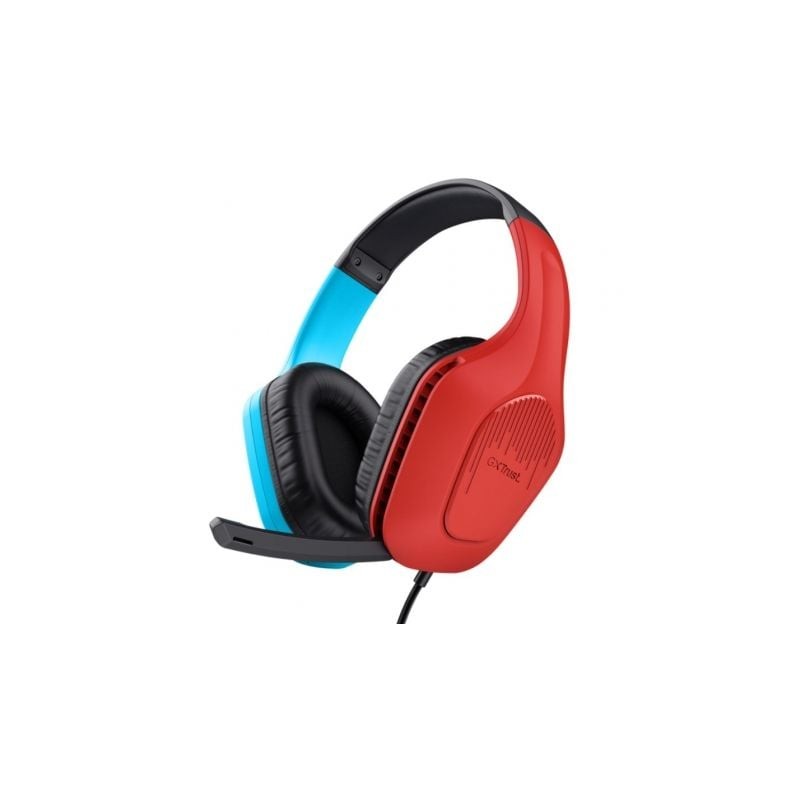 Auriculares gaming con micrófono trust gaming gxt 416s zirox/ jack 3.5/ azules y rojos