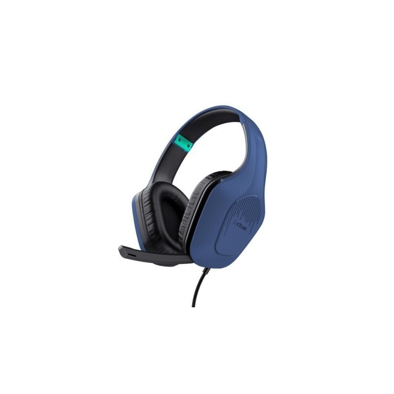 Auriculares gaming con micrófono trust gaming gxt 415 zirox/ jack 3.5/ azules