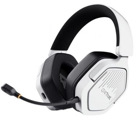 Auriculares gaming inalámbricos con micrófono trust gaming gxt 493ps carus ps5/ jack 3.5/ bluetooth/ blancos