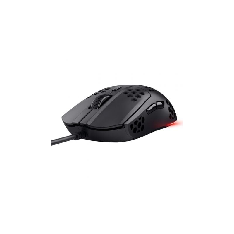 Ratón gaming trust gaming gxt 929 helox/ hasta 6400 dpi/ negro