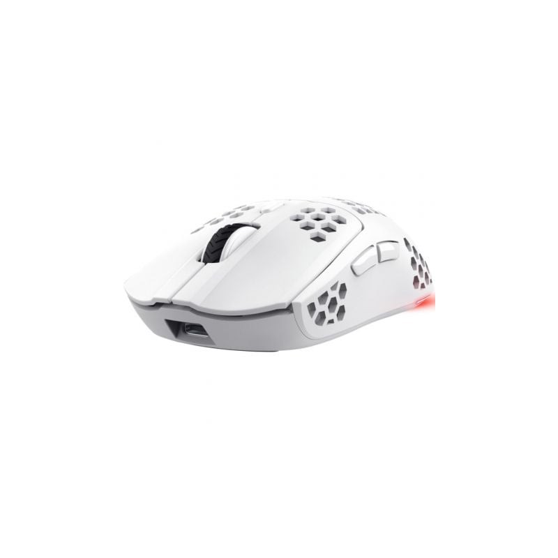 Ratón gaming inalámbrico trust gaming gxt 929 helox/ batería recargable/ hasta 4800 dpi/ blanco