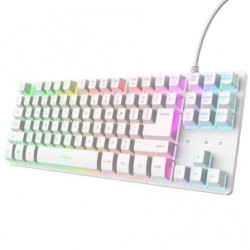 Teclado gaming trust gaming gxt 833 thado tkl 25896/ blanco