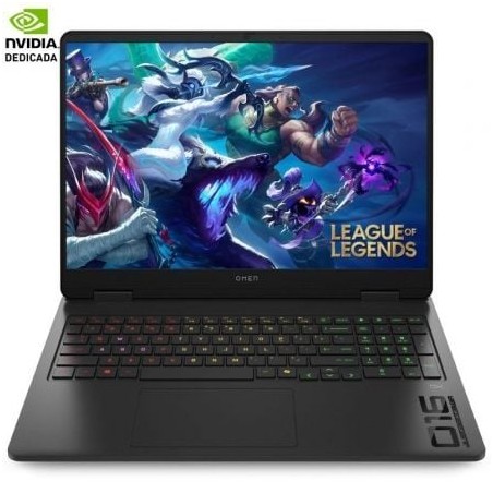 Portátil gaming hp omen 16-an0011ns intel core ultra 7-255h/ 32gb/ 1tb ssd/ geforce rtx 5060/ 16'/ sin sistema operativo