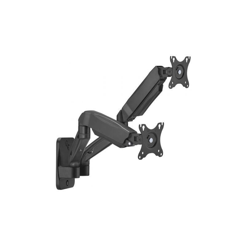 Soporte de pared para 2 monitores o tv aisens wt32tsr-225/ giratorio/ inclinable/ hasta 9kg