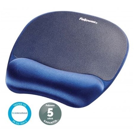 Alfombrilla ergonómica fellowes 9172801/ 20 x 196 x 230mm/ azul