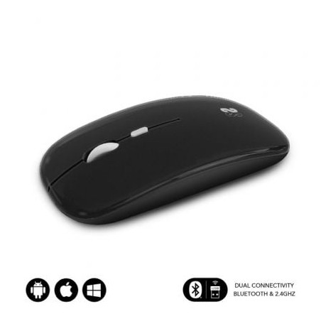Ratón inalámbrico subblim dual flat/ batería recargable/ hasta 1600 dpi