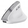 Ratón vertical inalámbrico trust bayo ii/ batería recargable/ hasta 2400 dpi/ blanco