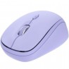 Ratón mini inalámbrico trust yvi+ multidispositivo/ hasta 1600 dpi/ púrpura