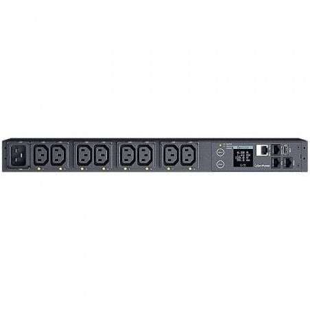Unidad de distribución para alimentación cyberpower pdu41005/ 16a/ 8x iec c13/ formato rack 1u