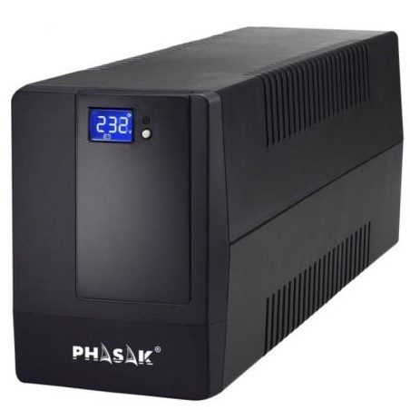 Sai línea interactiva phasak 650 va lcd interactive/ 650va/ 2 salidas/ formato torre
