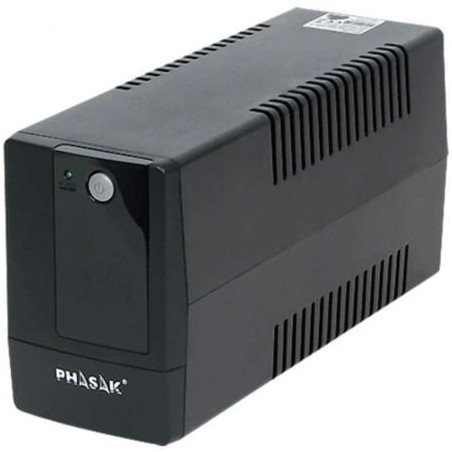 Sai línea interactiva phasak basic interactive 600 va/ 600va-360w/ 2 salidas/ formato torre