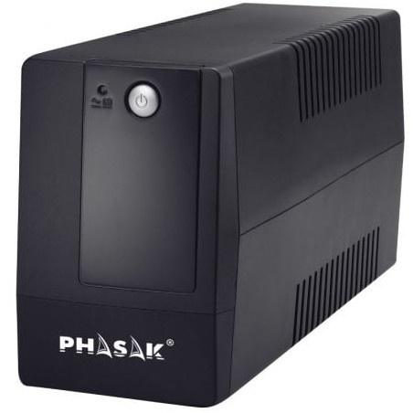 Sai línea interactiva phasak basic interactive 800 va/ 800va-480w/ 2 salidas/ formato torre