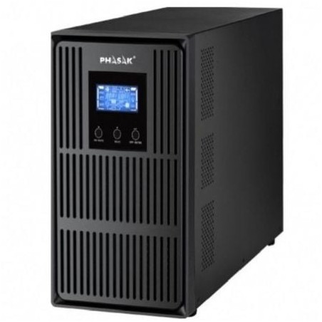 Sai online phasak conqueror pro 3000 va online lcd/ 3000va-2700w/ 3 salidas/ formato torre
