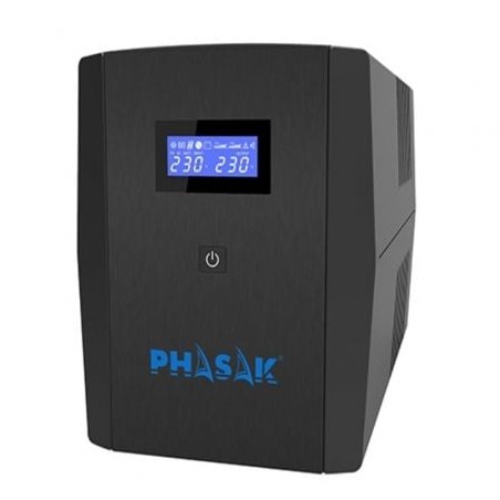 Sai línea interactiva phasak sirius 1260 va interactive/ 1260va-720w/ 4 salidas/ formato torre