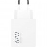 Cargador de pared xiaomi 67w hypercharge (type-a)/ 1xusb/ 67w