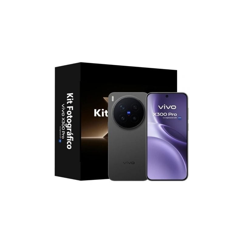 Smartphone vivo x300 pro 16gb/ 512gb/ 6.78'/ 5g/ negro + kit fotográfico vivo x300 pro