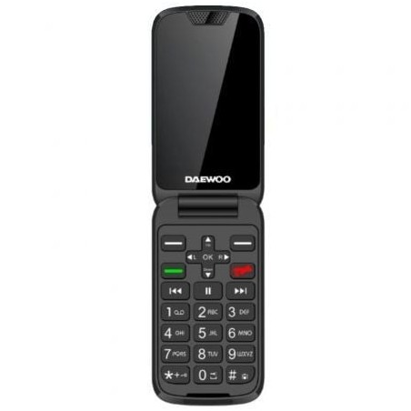 Teléfono móvil daewoo dw8005 para personas mayores/ 4g/ negro