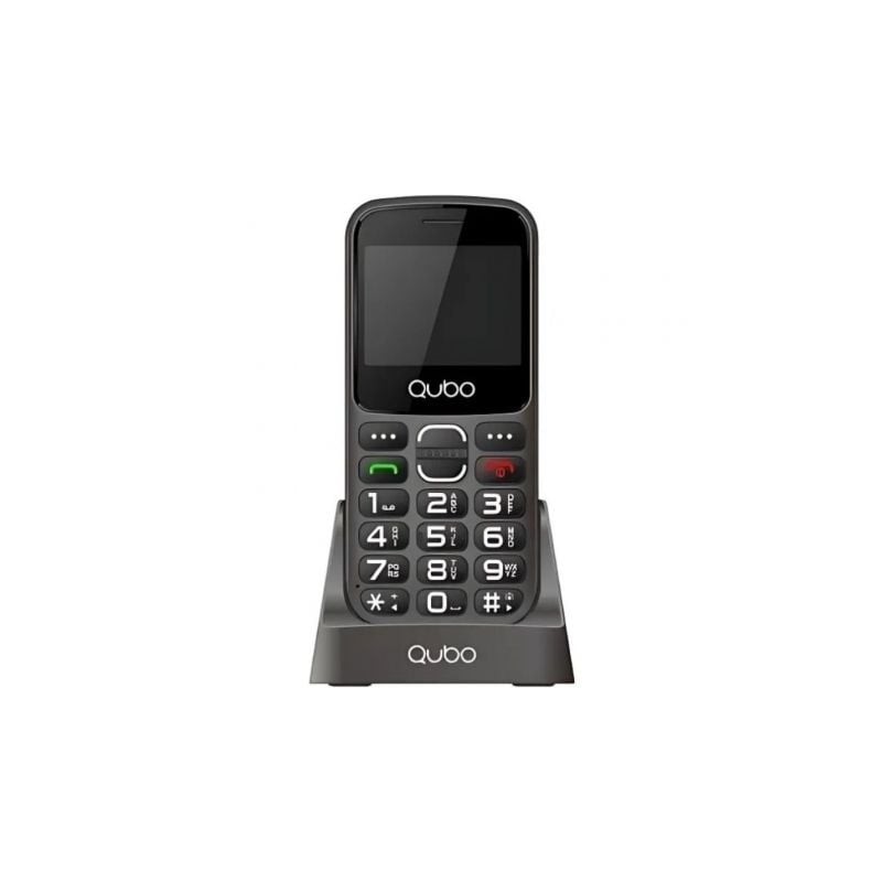 Teléfono móvil qubo x-230bkc 4g para personas mayores/ negro
