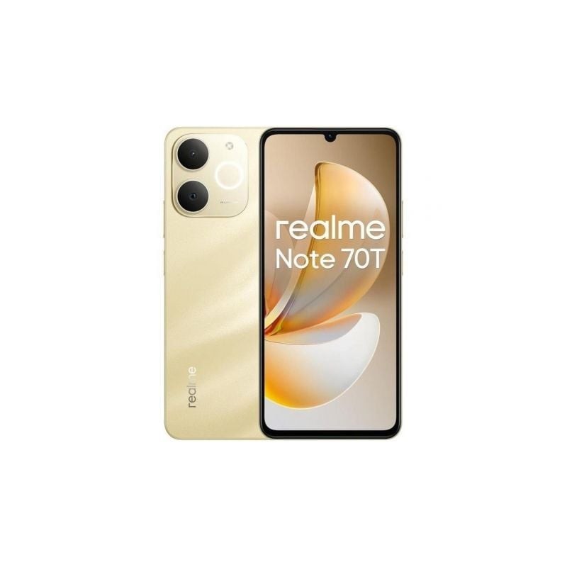 Smartphone realme note 70t 4gb/ 256gb/ 6.74'/ dorado playa