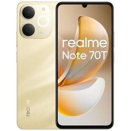 Smartphone realme note 70t 4gb/ 256gb/ 6.74'/ dorado playa