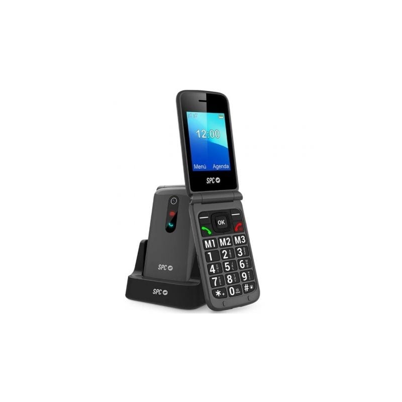 Teléfono móvil spc stella 3 para personas mayores/ 4g/ negro
