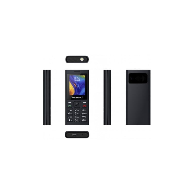 Teléfono móvil sunstech cel5/ negro