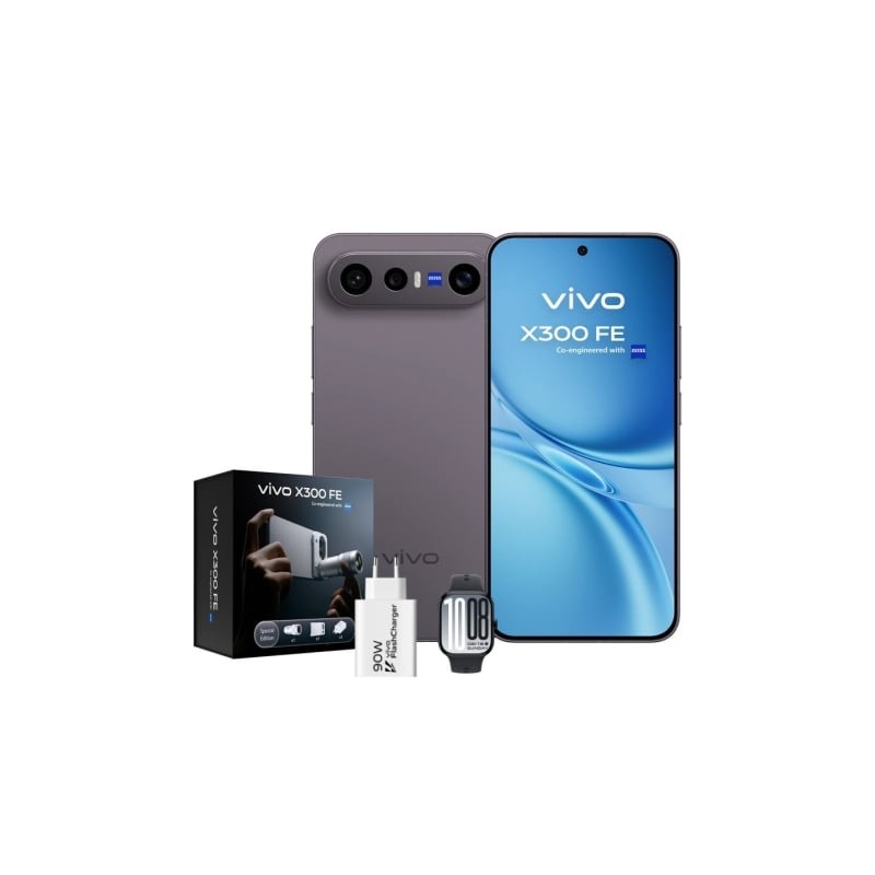 Smartphone vivo x300 fe 12gb/ 512gb/ 6.31'/ 5g/ negro/ incluye extensor teleobjetivo + vivo watch gt2