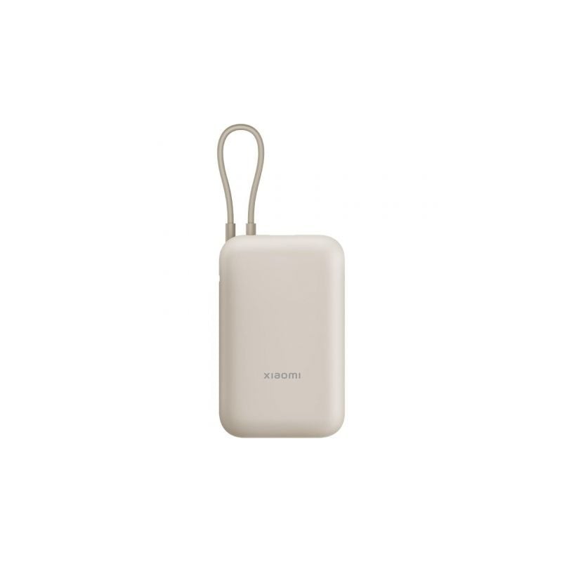 Powerbank 10000mah xiaomi power bank integrated cable/ 22.5w/ beige/ incluye cable usb tipo-c