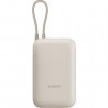 Powerbank 10000mah xiaomi power bank integrated cable/ 22.5w/ beige/ incluye cable usb tipo-c