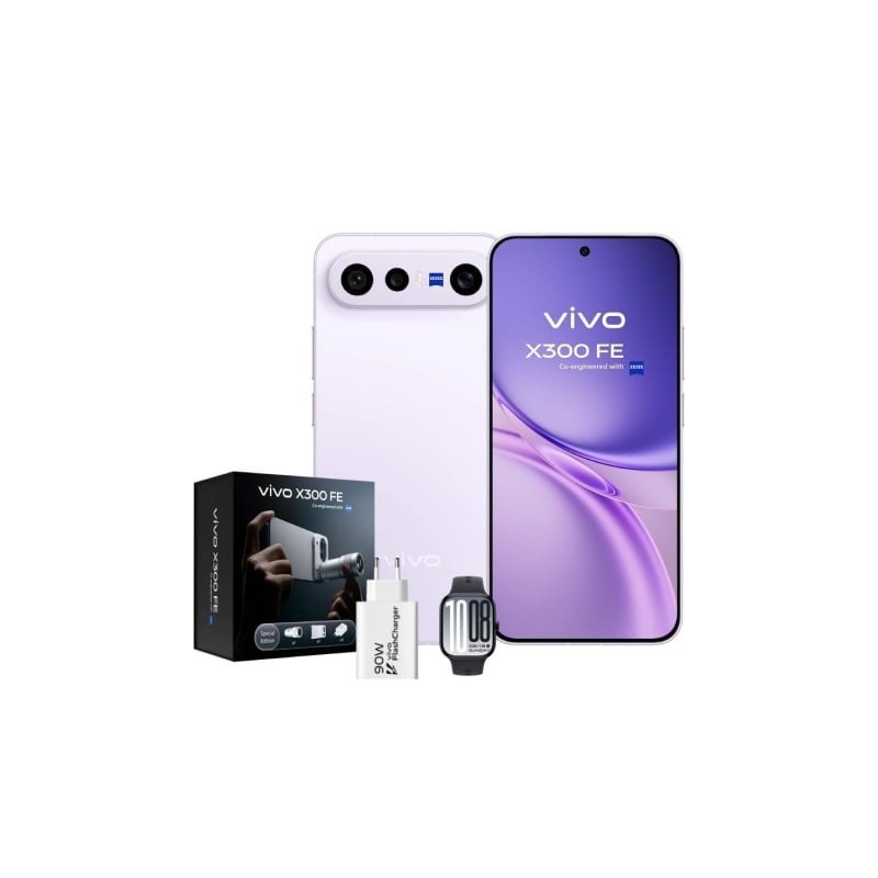 Smartphone vivo x300 fe 12gb/ 512gb/ 6.31'/ 5g/ púrpura/ incluye extensor teleobjetivo + vivo watch gt2