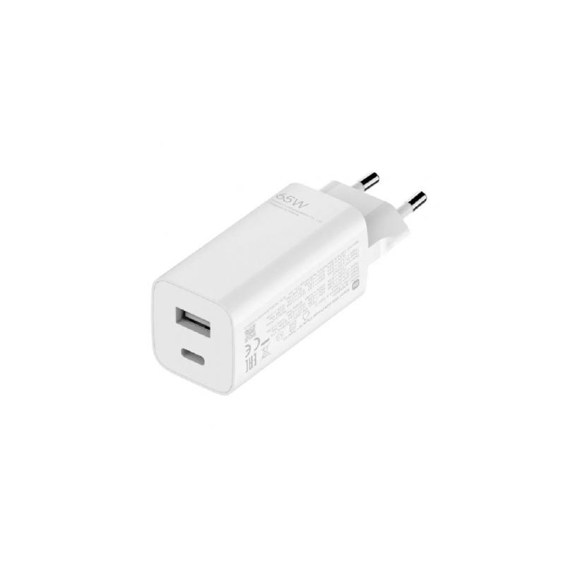 Cargador de pared gan xiaomi mi 65w fast charger 1xusb tipo-c/ 1xusb a/ 65w
