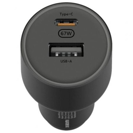 Cargador de coche xiaomi 67w usb-a tipo-c/ 1xusb-a/ 1xusb tipo-c/ 67w